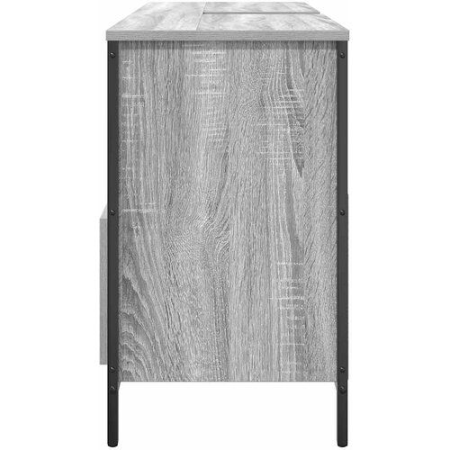 Kupaonski ormarić za umivaonik s ladicama 90x34,5x60 cm Siva Slike