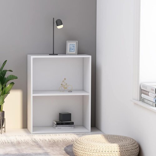 VidaXL Polica za knjige bijela 60x30x76,5 cm izrađeno drvo Slike