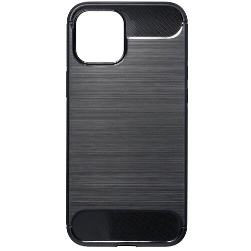  Gumijasti / gel etui Carbon za Apple iPhone 12 Pro Max (6.7") - črni Cene