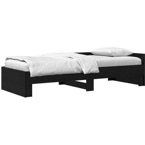  Okvir kreveta s uzglavljem Crni hrast 80 x 200 cm - Crni hrast Cene