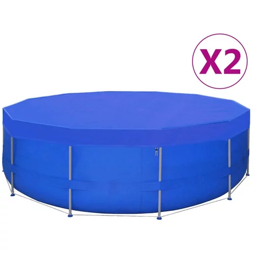  Pokrivalo za bazen PE okroglo 2 kosa 540 cm 90 g/m²
