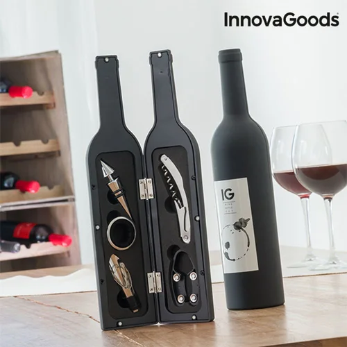 InnovaGoods Sanduk za Vino u Obliku Boce (5 komada)