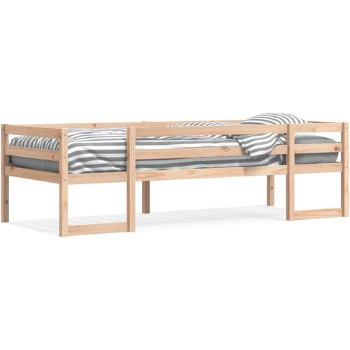 vidaXL Otroški posteljni okvir 90x200 cm trdna borovina Cene
