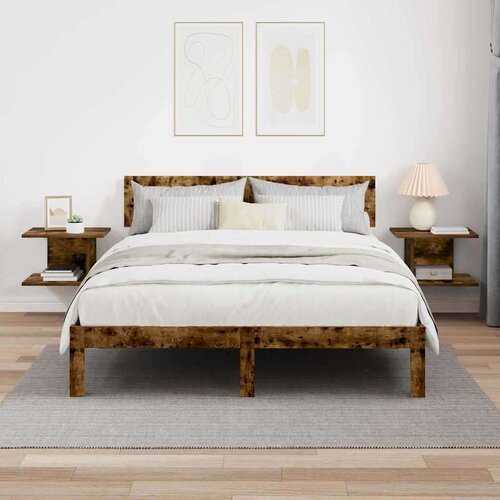  Noćni ormarić 2 pcs Dimljeni hrast 40 x 30 x 25 cm Slike