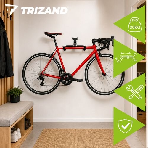 Trizand zidni nosač za bicikl, sklopivi, do 30 kg, za kotače 24-29&amp;quot; 28061 Slike