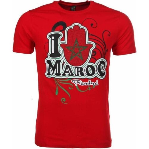 Local Fanatic Majice s kratkimi rokavi 2195141 Rdeča Cene