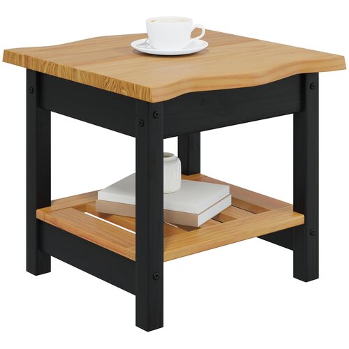  Bocni stol EKAI Crna 50 x 50 x 45,5 cm Masivna borovina Slike