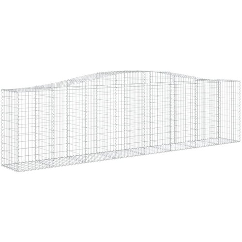  Lučne gabionske ko&amp;scaron;are 25kom 400x50x100/120cm pocinčano željezo Slike