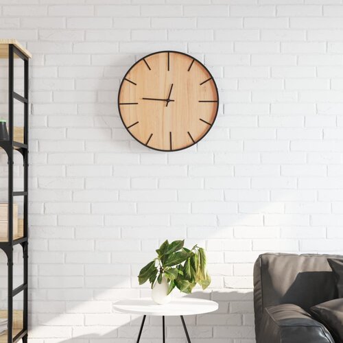 vidaXL Zidni sat smeđi Ø 39 cm od željeza i konstruiranog drva Cijene