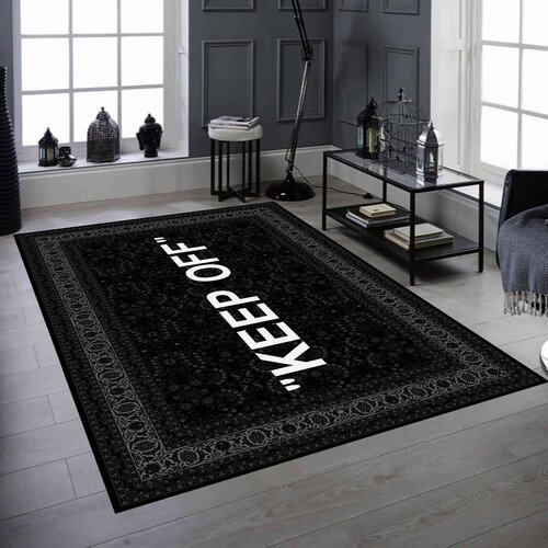  Woopamuk001 Black Rug (80 x 200) Cene