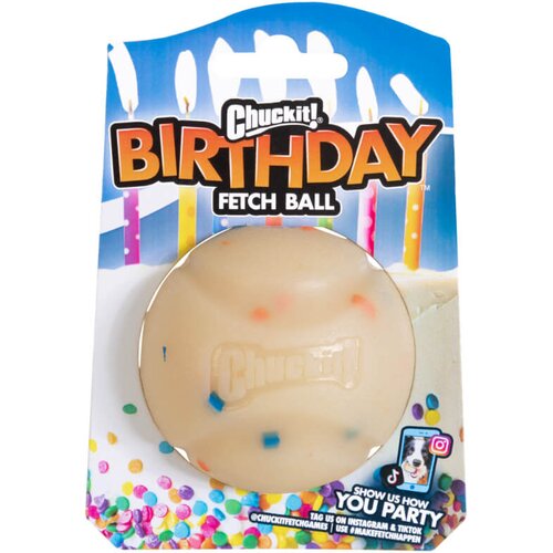 Chuckit! Birthday rojstnodnevna žogica, M - 6,4 cm Cene