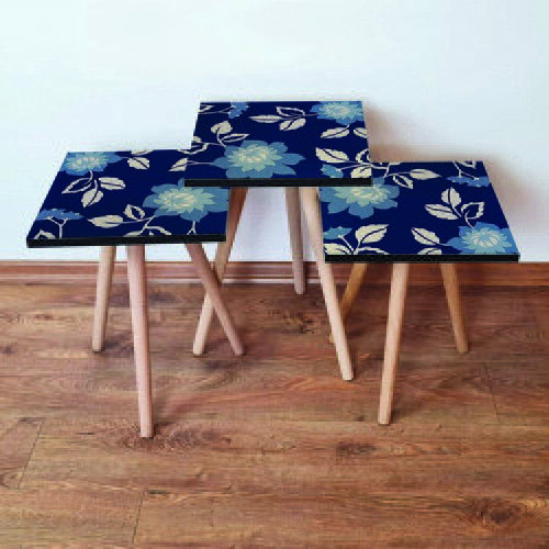 Hanah home Set 3 stočića 3Shp60 Navy Blue Cene