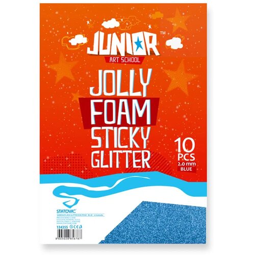 Junior jolly Stiky Foam, eva pena samolepljiva, A4, 10K, odaberite nijansu Plava Cene