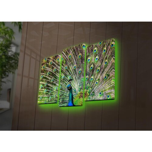 Wallity Set slika sa LED osvetljenjem 3PATDACT-11, 3 Dela Cene