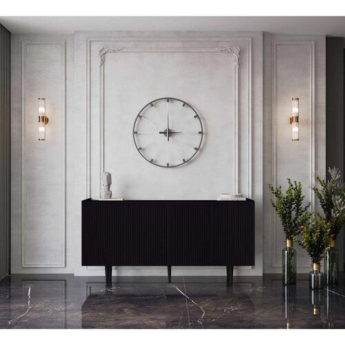 Hanah home komoda Capella 140, 140 cm, crna Cene