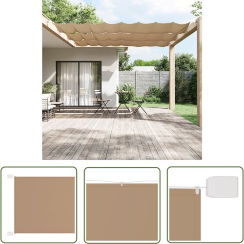  The Living Store Vertikalna markiza taupe 60x1000 cm tkanina oxford - Vertikalna Markiza, (21743416) Slike