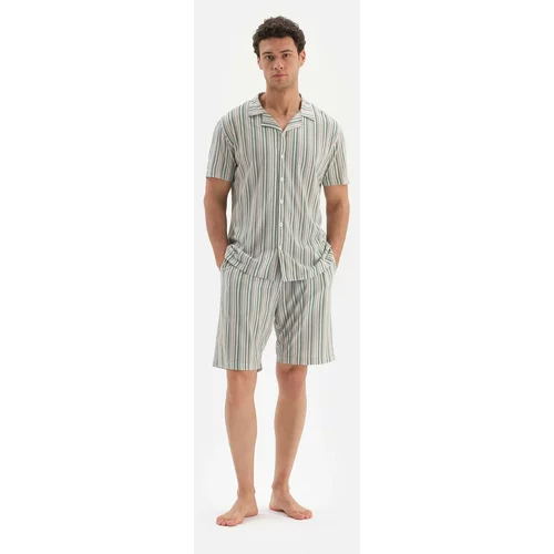 Dagi Pajama Set - Beige - Striped