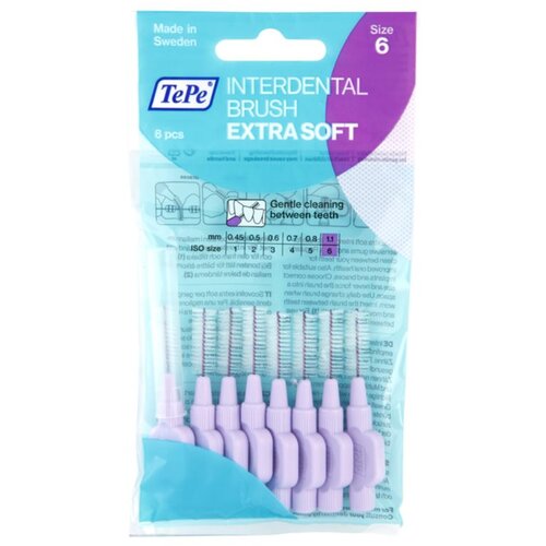 TEPE SWEDEN extra Soft 1,1 mm vrlo tanke interdentalne četkice promjera 1,1 mm 8 kom unisex Slike