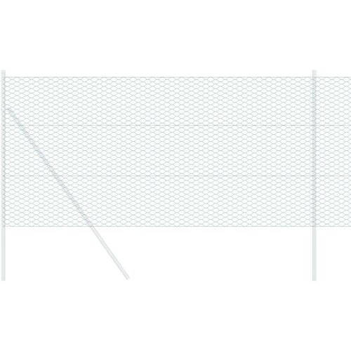 vidaXL Šesterokotna ograja Zelena 1.2x10 m Jeklo Cene
