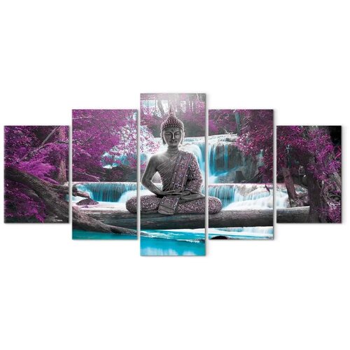  Slika - Waterfall and Buddha 200x100 Akustična Cene