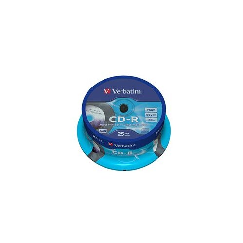  CD-R,VERBATIM, 700 MB,52X,spindle 25 kom... Slike