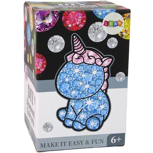 Lean Toys Ustvarjalni set Unicorn DIY Diamanti kristali zelena Slike