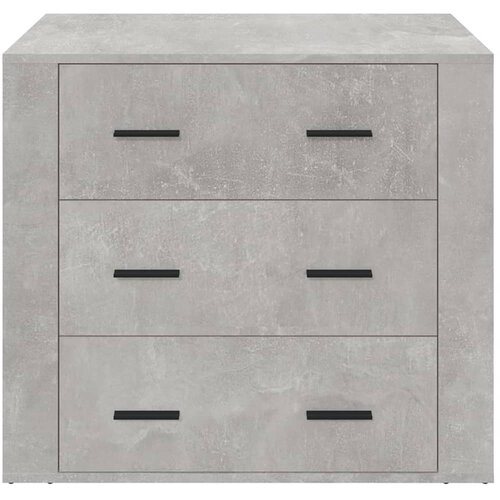  Komoda siva boja betona 80 x 33 x 70 cm od konstruiranog drva Slike