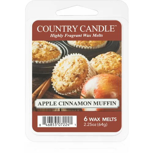 Country Candle Apple Cinnamon Muffin vosek za aroma lučko 64 g
