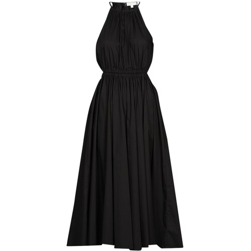 Michael Kors HALTER CTN MIDI DRESS Crna Cijene