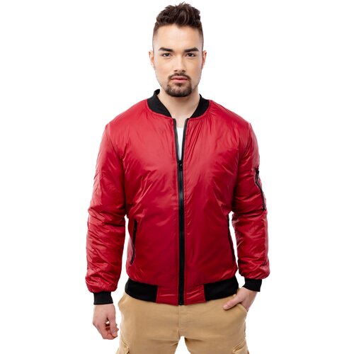 Glano Men's Transition Jacket - dark red Cene