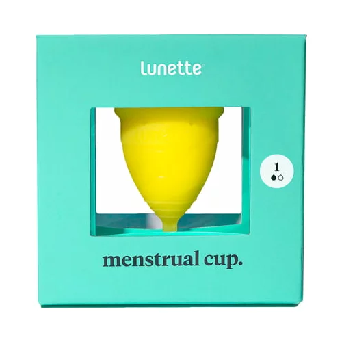 Lunette menstrual cup. menstrualna skodelica velikost 1 - rumena
