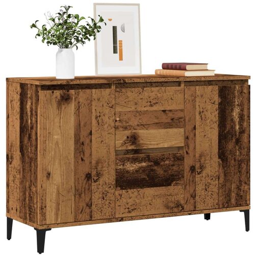 VidaXL Komoda boja starog drva 102x35x70 cm od konstruiranog drva Slike