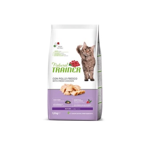Natural trainer hrana za starije mačke preko 7 godina, Piletina, 1.5kg Slike