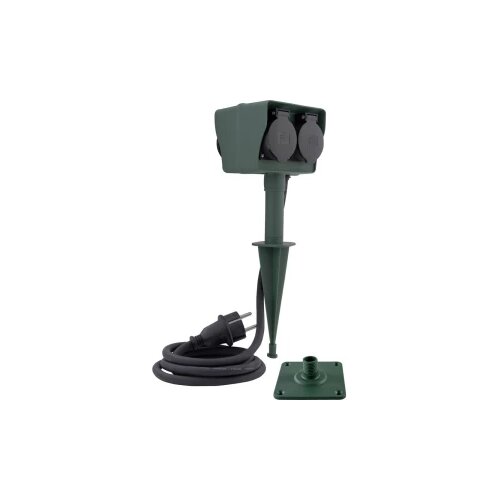 REV 0595009555 Vrtna utičnica 4-struki Crna, Zelena Slike