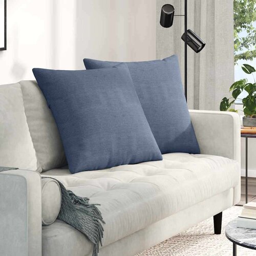 vidaXL Blazine za kavč 2 pcs Modra 60 x 60 cm Žametna tkanina Cene