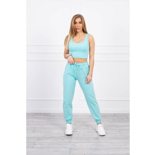 Kesi Set of top+pants mint Slike