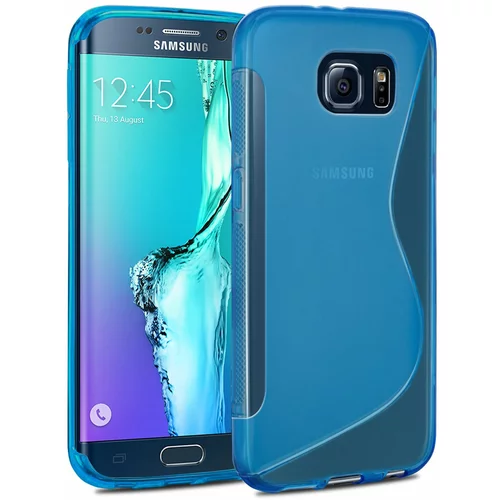  Gumijasti / gel etui S-Line za Samsung Galaxy S6 Edge+ - modri