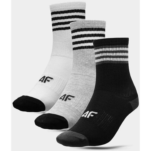 Kesi 4F Casual Boys High Ankle Socks 3-PACK Multicolor Cene