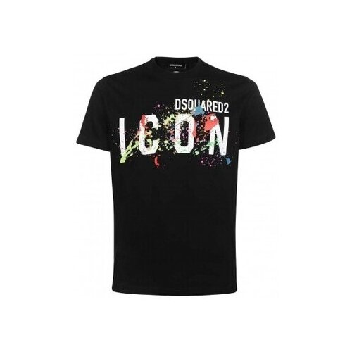 Dsquared Majice s kratkimi rokavi T-Shirt Icon Homme noir Črna Cene