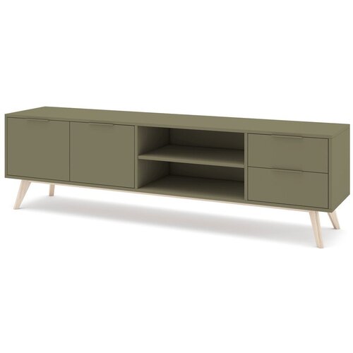 Marckeric Zelena TV komoda u mat dekoru 180x53x40 cm Campus &amp;ndash; Slike