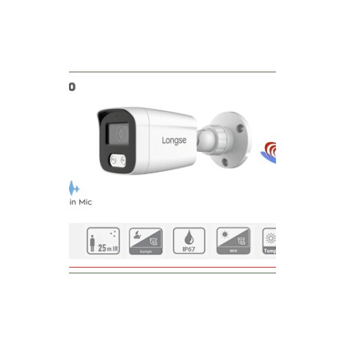 POE Bullet IP Kamera Longse 5MP 2.8mm 25m IR + MIC BMSDKL500 Cijene