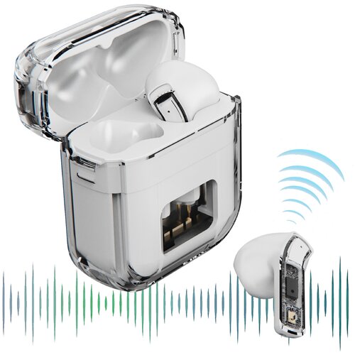 Venisymlis Slušalke Bluetooth 5.0, stereo slušalke za upravljanje skupine v ušesu, (22102449) Cene