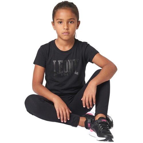 Leone 1947 Majice &amp;amp; Polo majice Girl Short Sleeves Everyday Črna Slike