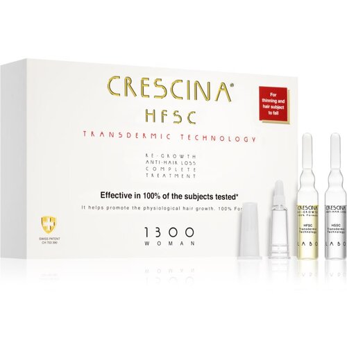 Crescina Transdermic 1300 Re-Growth and Anti-Hair Loss tretman rasta kose protiv ispadanja kose za žene 20x3,5 ml Slike