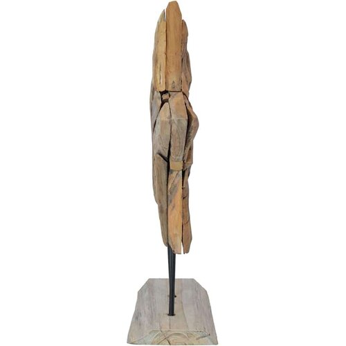 VidaXL Božićna zvijezda Smeđa 45 x 5 x 60 cm Čvrsto teak drvo Slike