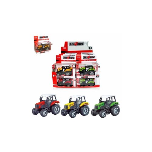 Denis Metalni traktor, Die-cast, pull back, 1:43, 3s Slike