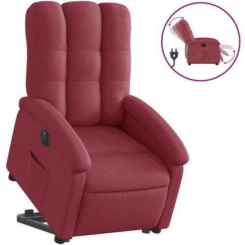 Maison Chic Električni naslanjač - Relax naslanjač s funkcijo vstajanja vinsko rdeč, (22062577) Cene