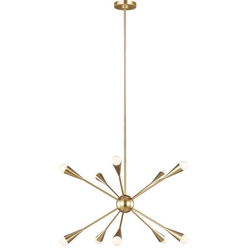 Elstead Lighting Elstead Jax Lestenec z 10 lučmi, polirana medenina, G9, (22098248) Cene