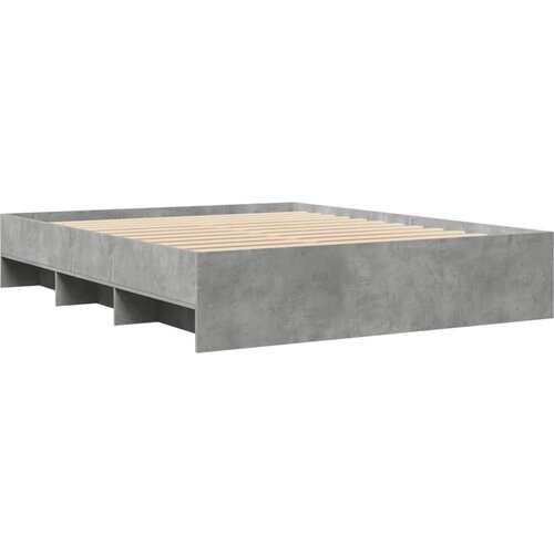 vidaXL Okvir kreveta siva boja betona 160x200 cm od konstruiranog drva Cijene