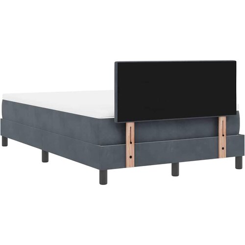  LED Box Spring Krevet Tamno siva 120 x 190 cm Bar&amp;scaron;un Slike